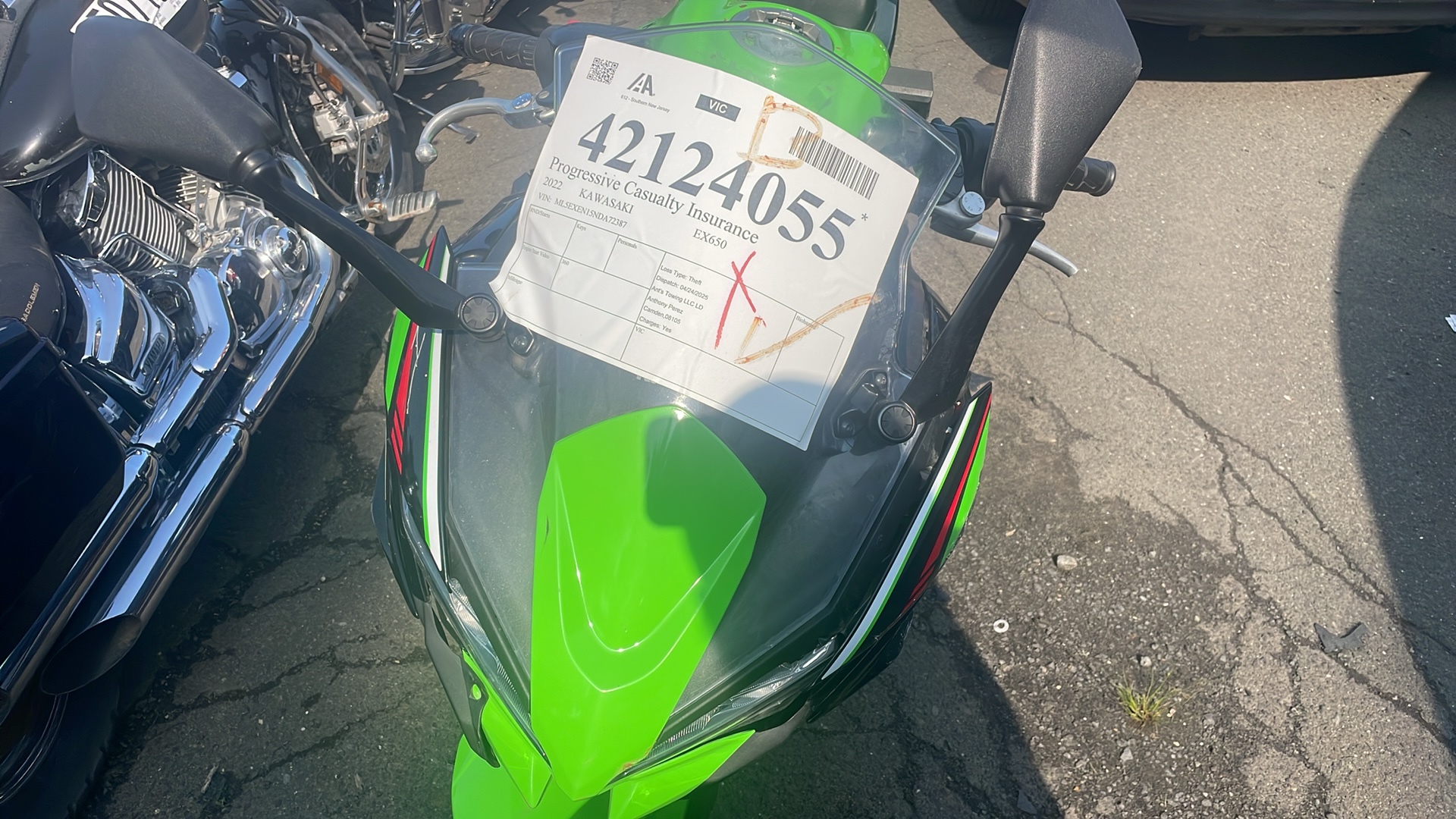 2022 KAWASAKI EX650 N - ავტომობილი ამერიკიდან